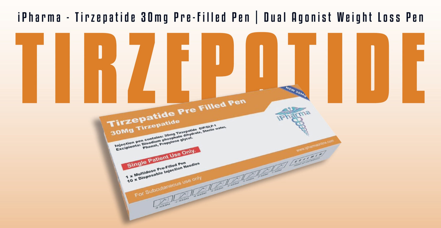 Ipharma Tirzepatide 30mg pre-filled Pen | Dual Agonist Weightloss Pen