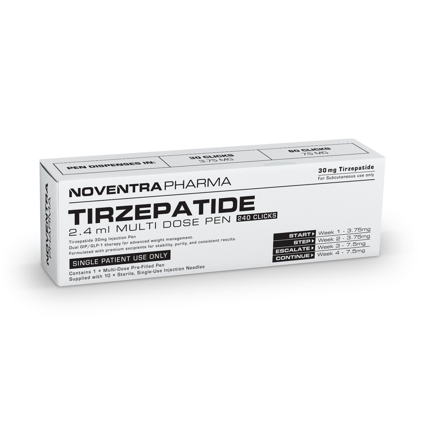 Noventra Pharma - Tirzepatide 30mg pre-filled pen