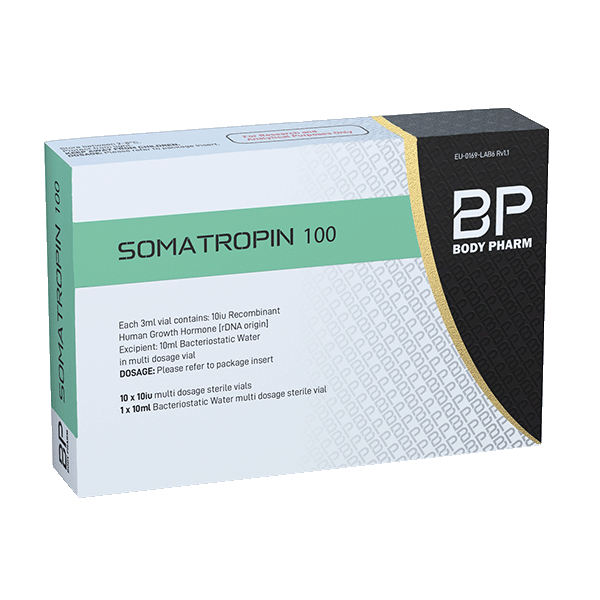 Body Pharm - Somatropin HGH - 10 Vial Kit 100iu |Peptide formula