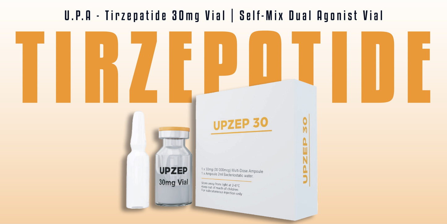 U.P.A Upzep/Tirzepatide 30mg | Self-Mix Dual Agonist Vial