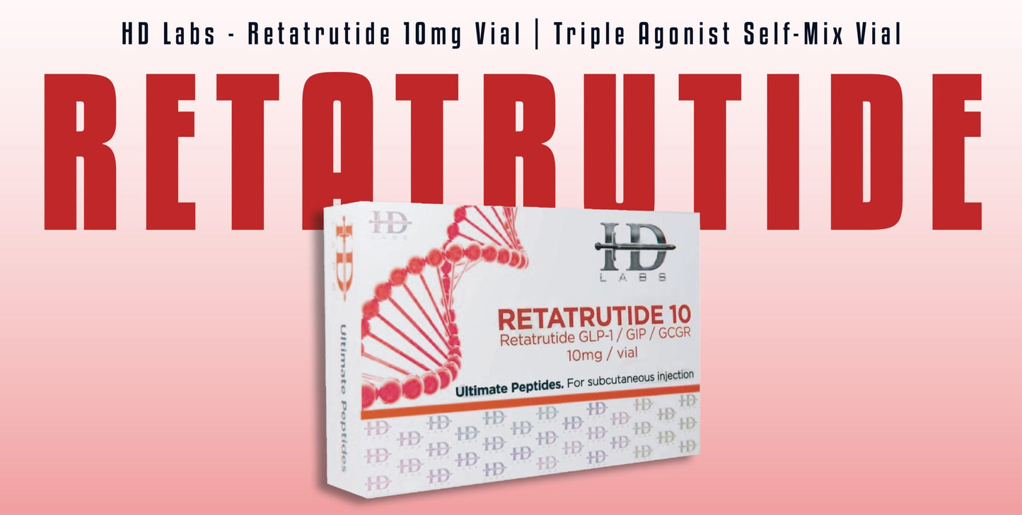 HD Labs Retatrutide 10mg Vial | Triple Agonist self mix Vial