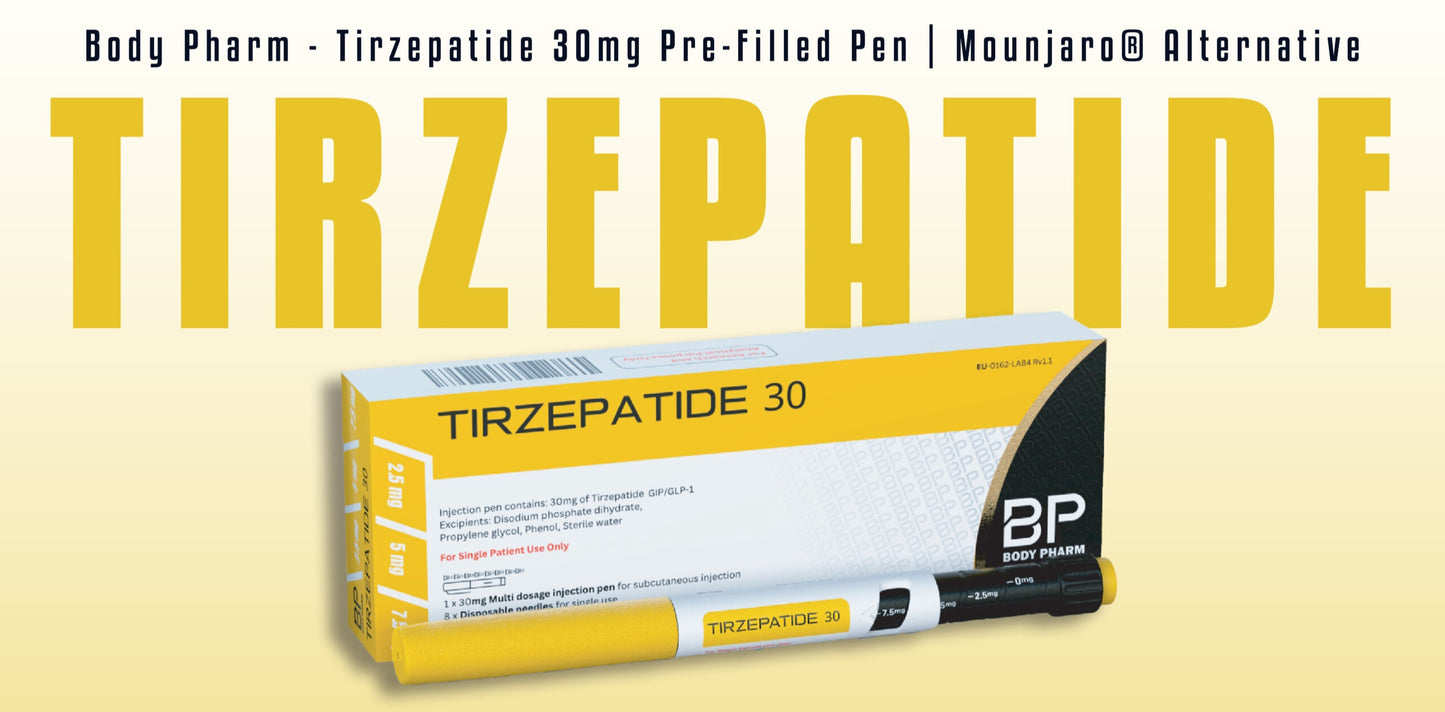Body Pharm Tirzepatide 30mg pre-filled Pen | Mounjaro alternative